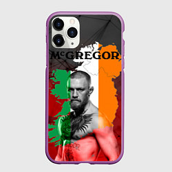 Чехол iPhone 11 Pro матовый Конор, цвет: 3D-фиолетовый