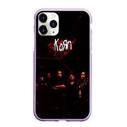 Чехол iPhone 11 Pro матовый Korn, цвет: 3D-сиреневый