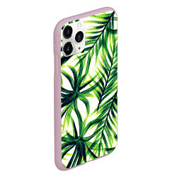 Чехол iPhone 11 Pro матовый Тропики, цвет: 3D-розовый — фото 2