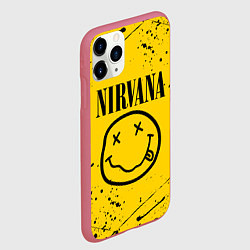 Чехол iPhone 11 Pro матовый NIRVANA, цвет: 3D-малиновый — фото 2