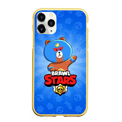 Чехол iPhone 11 Pro матовый BRAWL STARS EL BROWN, цвет: 3D-желтый