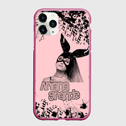 Чехол iPhone 11 Pro матовый ARIANA GRANDE, цвет: 3D-малиновый