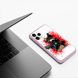 Чехол iPhone 11 Pro матовый Bloodhound 3D White, цвет: 3D-розовый — фото 2