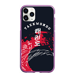 Чехол iPhone 11 Pro матовый Тхэквондо