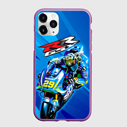 Чехол iPhone 11 Pro матовый Suzuki MotoGP