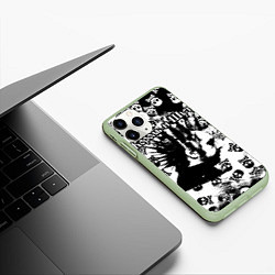 Чехол iPhone 11 Pro матовый Король и Шут, цвет: 3D-салатовый — фото 2