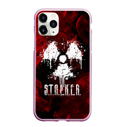 Чехол iPhone 11 Pro матовый STALKER 2, цвет: 3D-розовый