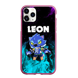 Чехол iPhone 11 Pro матовый BRAWL STARS LEON