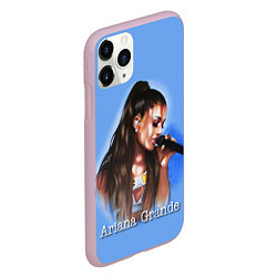 Чехол iPhone 11 Pro матовый Ariana Grande Ариана Гранде, цвет: 3D-розовый — фото 2