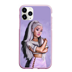 Чехол iPhone 11 Pro матовый Ariana Grande Ариана Гранде, цвет: 3D-розовый