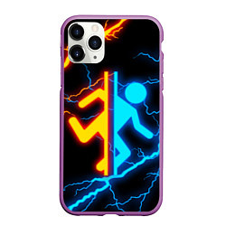 Чехол iPhone 11 Pro матовый PORTAL, цвет: 3D-фиолетовый