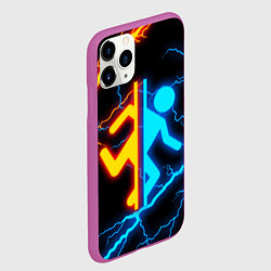 Чехол iPhone 11 Pro матовый PORTAL, цвет: 3D-фиолетовый — фото 2