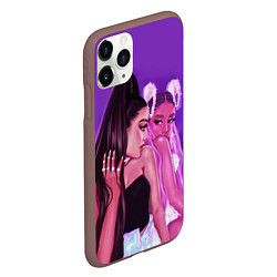 Чехол iPhone 11 Pro матовый Ariana Grande Ариана Гранде, цвет: 3D-коричневый — фото 2