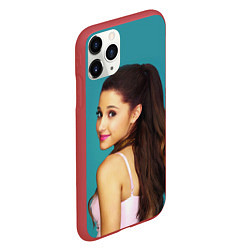 Чехол iPhone 11 Pro матовый Ariana Grande Ариана Гранде, цвет: 3D-красный — фото 2