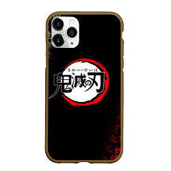 Чехол iPhone 11 Pro матовый KIMETSU NO YAIBA, цвет: 3D-коричневый