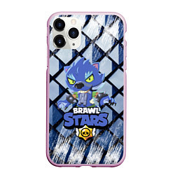 Чехол iPhone 11 Pro матовый BRAWL STARS LEON ОБОРОТЕНЬ, цвет: 3D-розовый