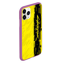 Чехол iPhone 11 Pro матовый CYBERPUNK 2077, цвет: 3D-фиолетовый — фото 2