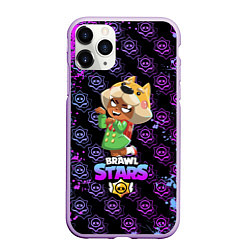 Чехол iPhone 11 Pro матовый BRAWL STARS NITA, цвет: 3D-сиреневый