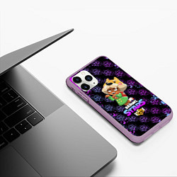 Чехол iPhone 11 Pro матовый BRAWL STARS NITA, цвет: 3D-сиреневый — фото 2