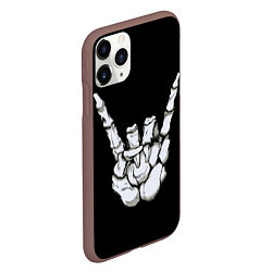 Чехол iPhone 11 Pro матовый Rock, цвет: 3D-коричневый — фото 2