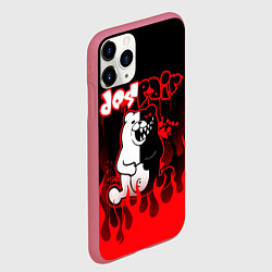 Чехол iPhone 11 Pro матовый MONOKUMA, цвет: 3D-малиновый — фото 2