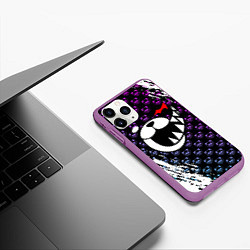 Чехол iPhone 11 Pro матовый MONOKUMA, цвет: 3D-фиолетовый — фото 2