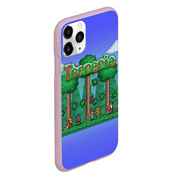 Чехол iPhone 11 Pro матовый Terraria, цвет: 3D-розовый — фото 2