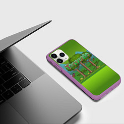 Чехол iPhone 11 Pro матовый Terraria, цвет: 3D-фиолетовый — фото 2
