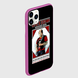 Чехол iPhone 11 Pro матовый Серега Есенин, цвет: 3D-фиолетовый — фото 2