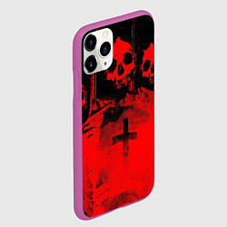 Чехол iPhone 11 Pro матовый Анархия, цвет: 3D-фиолетовый — фото 2