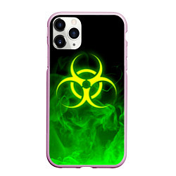 Чехол iPhone 11 Pro матовый BIOHAZARD, цвет: 3D-розовый