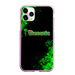 Чехол iPhone 11 Pro матовый Terraria, цвет: 3D-розовый