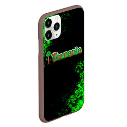 Чехол iPhone 11 Pro матовый Terraria, цвет: 3D-коричневый — фото 2