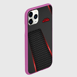 Чехол iPhone 11 Pro матовый PUBG, цвет: 3D-фиолетовый — фото 2