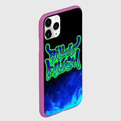 Чехол iPhone 11 Pro матовый Билли Айлиш, цвет: 3D-фиолетовый — фото 2