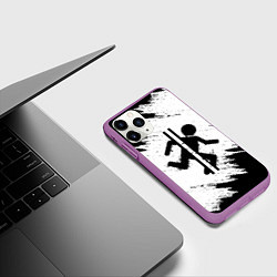 Чехол iPhone 11 Pro матовый PORTAL, цвет: 3D-фиолетовый — фото 2