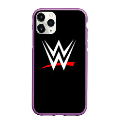 Чехол iPhone 11 Pro матовый WWE, цвет: 3D-фиолетовый