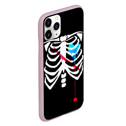 Чехол iPhone 11 Pro матовый UNDERTALE, цвет: 3D-розовый — фото 2