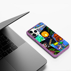 Чехол iPhone 11 Pro матовый Terraria allpic, цвет: 3D-фиолетовый — фото 2