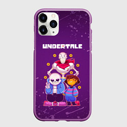 Чехол iPhone 11 Pro матовый UNDERTALE, цвет: 3D-фиолетовый