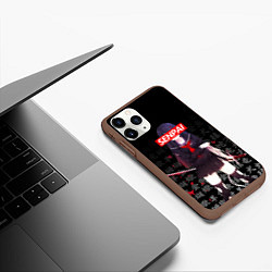 Чехол iPhone 11 Pro матовый SENPAI ANIME, цвет: 3D-коричневый — фото 2