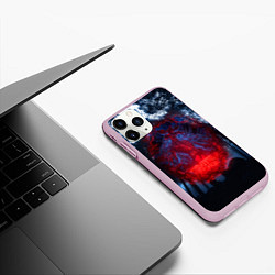 Чехол iPhone 11 Pro матовый Demogorgon Stranger Things, цвет: 3D-розовый — фото 2