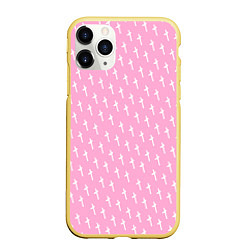 Чехол iPhone 11 Pro матовый LiL PEEP Pattern, цвет: 3D-желтый