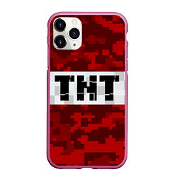 Чехол iPhone 11 Pro матовый MINECRAFT TNT