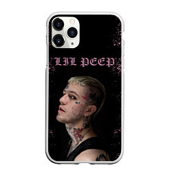 Чехол iPhone 11 Pro матовый LiL PEEP, цвет: 3D-белый