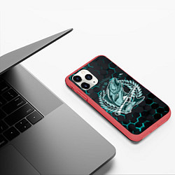 Чехол iPhone 11 Pro матовый Go Fishing!, цвет: 3D-красный — фото 2