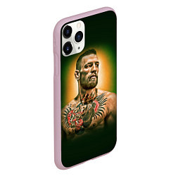 Чехол iPhone 11 Pro матовый Conor McGregor, цвет: 3D-розовый — фото 2