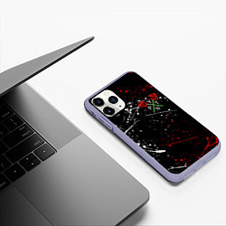 Чехол iPhone 11 Pro матовый Payton Moormeier: TikTok, цвет: 3D-светло-сиреневый — фото 2
