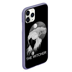 Чехол iPhone 11 Pro матовый The Witcher, цвет: 3D-серый — фото 2