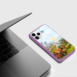 Чехол iPhone 11 Pro матовый ГЕРОИ МЕЧА И МАГИИ, цвет: 3D-фиолетовый — фото 2